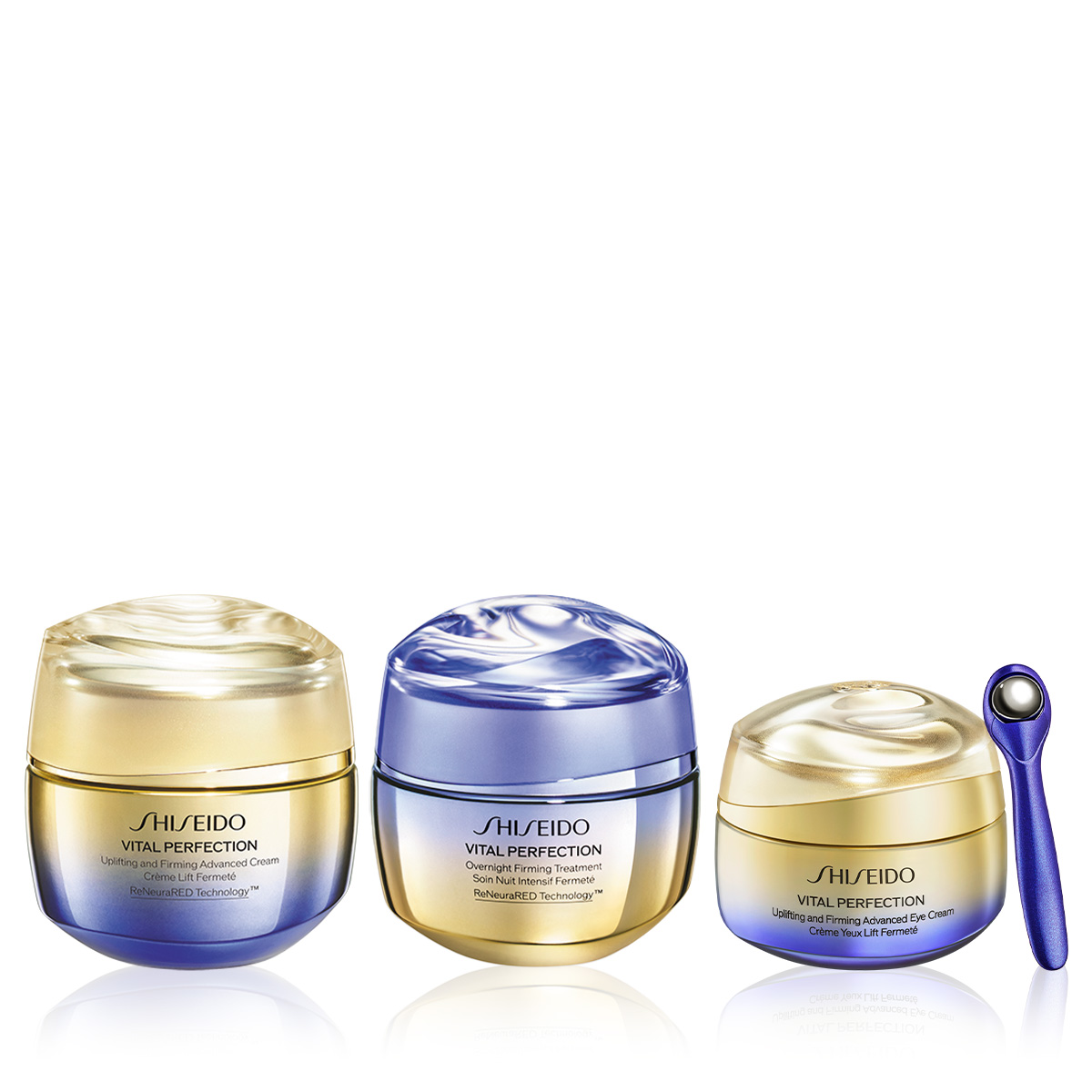 SHISEIDO - VITAL PERFECTION ADVANCED ANTI-AGEING SET - Retinol İçeren Göz Kremi & Cildi Sıkılaştıran Gündüz ve Gece Kremi Seti